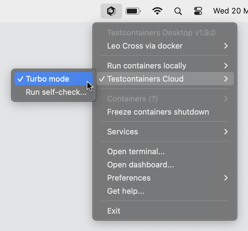 Testcontainers Desktop turbo mode