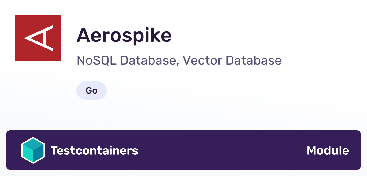 Testcontainers Aerospike Module