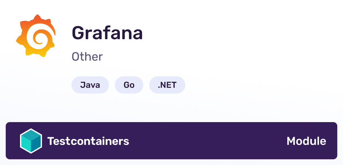 Testcontainers Grafana Module Testcontainers grafana module