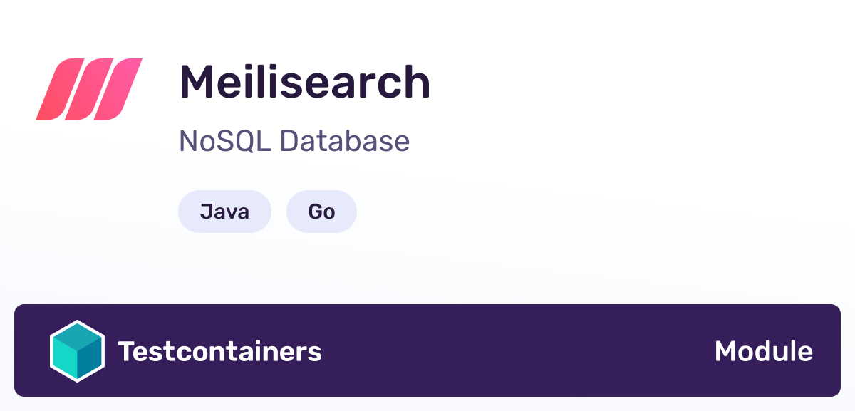 Testcontainers Meilisearch Module