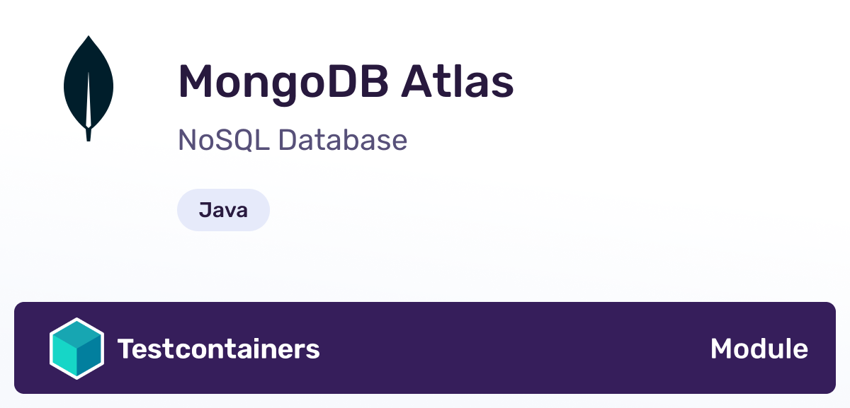 Testcontainers mongodb atlas module
