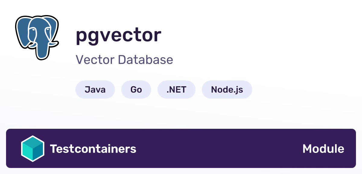 Testcontainers pgvector Module