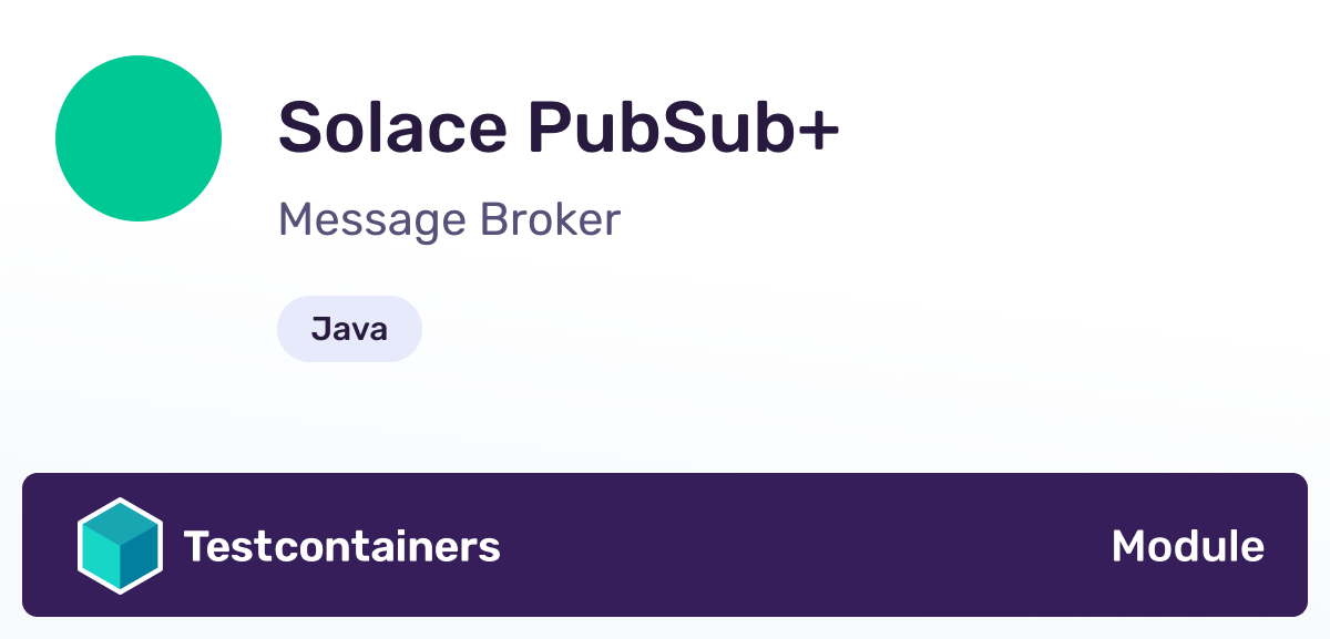 Testcontainers solace pubsub module